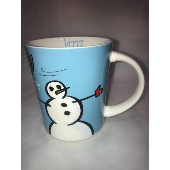 Max & Lucy Everyday Gibson Coffee or Tea Cup Mug Snowman Brrr Winter Holidays - Picture 4 of 8